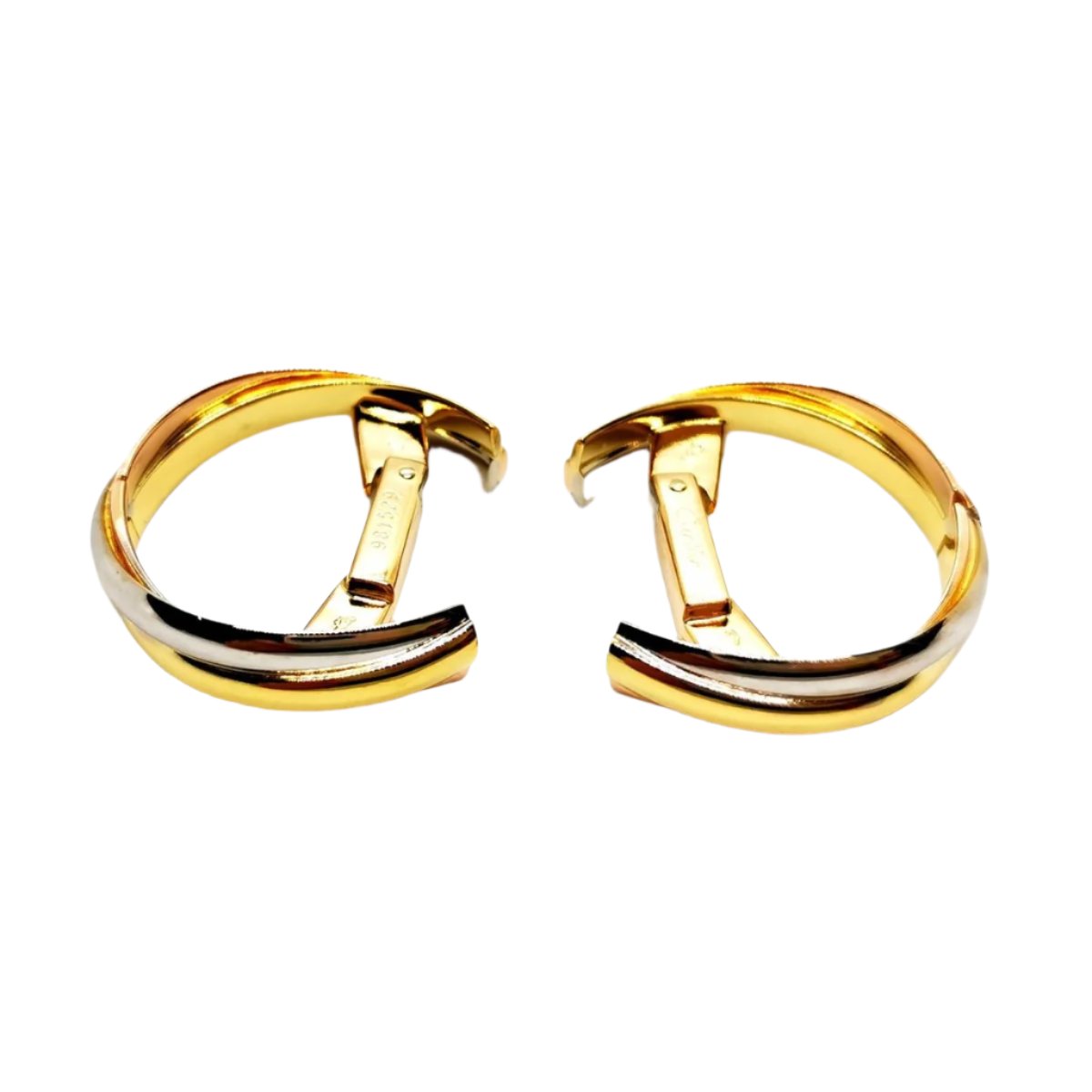 Boutons de manchette CARTIER "Trinity", 3 ors - Castafiore