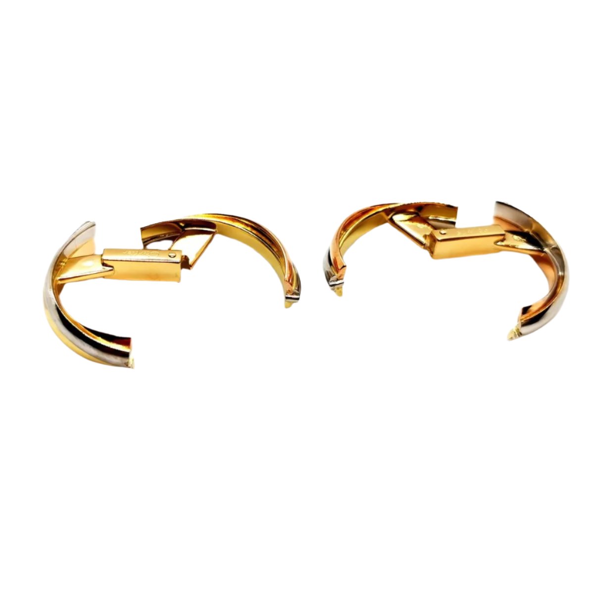 Boutons de manchette CARTIER "Trinity", 3 ors - Castafiore
