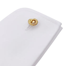 Boutons de manchette HERMÈS "Noeuds" en or jaune - Castafiore