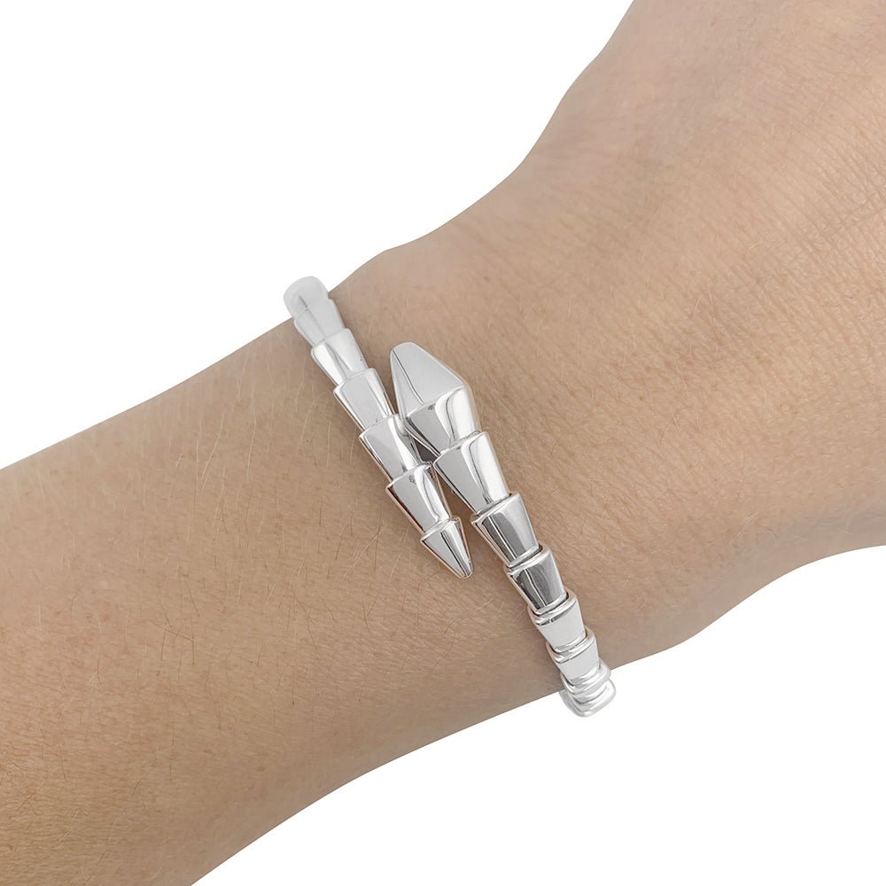 Bracelet Bulgari or blanc, "Serpenti Viper" - Castafiore