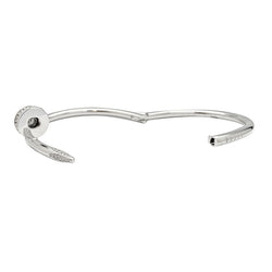 Bracelet Cartier, "Juste un clou", or blanc et diamants - Castafiore
