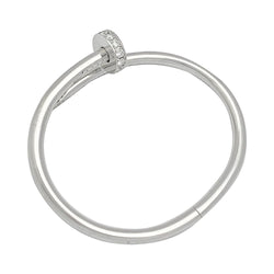 Bracelet Cartier, "Juste un clou", or blanc et diamants - Castafiore