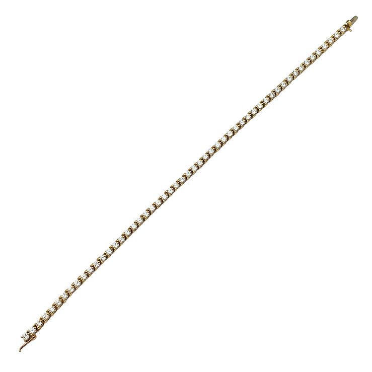 Bracelet Cartier ligne en or jaune serti de diamants - Castafiore