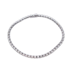 Bracelet CARTIER "Lignes Essentielles" en or blanc et diamants - Castafiore