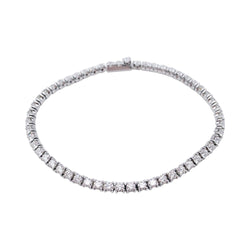 Bracelet CARTIER "Lignes Essentielles" en or blanc et diamants - Castafiore