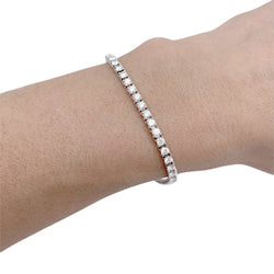 Bracelet CARTIER "Lignes Essentielles" en or blanc et diamants - Castafiore