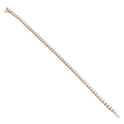 Bracelet CARTIER "Lignes Essentielles" en or rose et diamants. - Castafiore