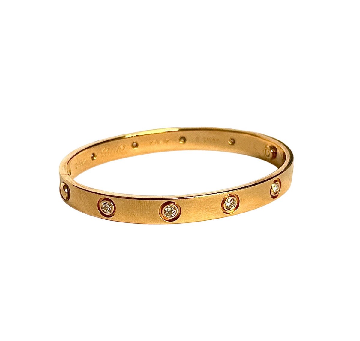 Bracelet CARTIER "Love" en or jaune et diamants - Castafiore