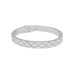 Bracelet CHANEL, "Matelassé", or blanc - Castafiore