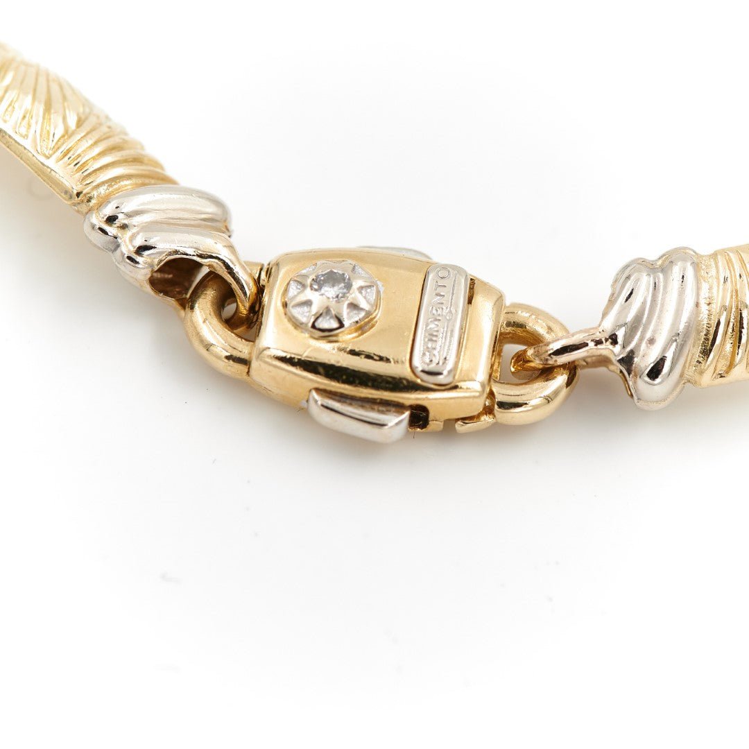 Bracelet CHIMENTO en 2 ors et en diamant - Castafiore