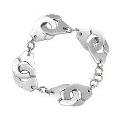 Bracelet Dinh Van "Menottes R20" en argent - Castafiore