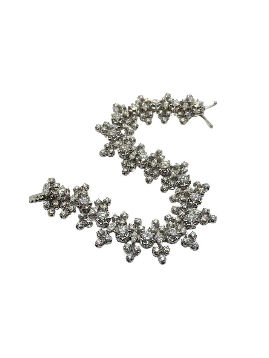 Bracelet en or blanc et diamants - Castafiore