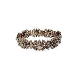 Bracelet en or jaune, argent et diamants - Castafiore