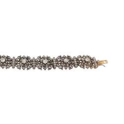 Bracelet en or jaune, argent et diamants - Castafiore