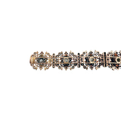 Bracelet en or jaune, argent et diamants - Castafiore