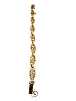 Bracelet en or jaune avec maillons ovales - Castafiore