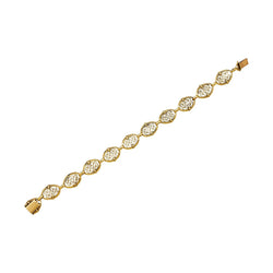 Bracelet filigrane en or jaune - Castafiore