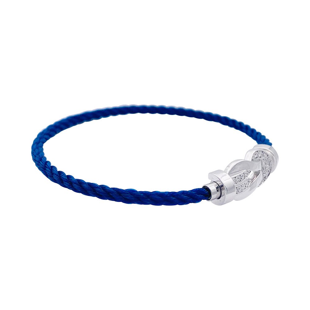 Bracelet Fred, "Chance Infinie", or blanc, diamants. - Castafiore