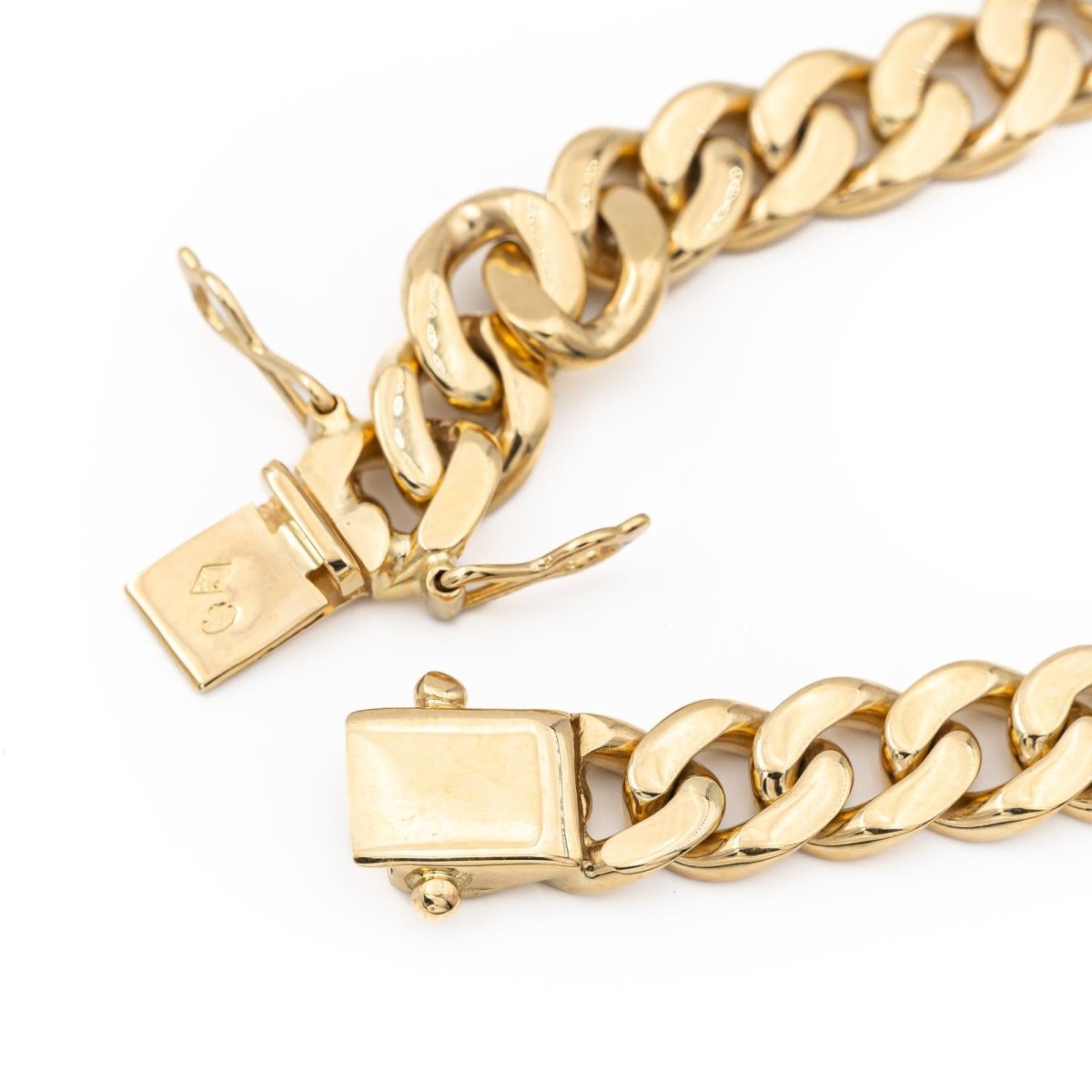 Bracelet Gourmette en or jaune - Castafiore