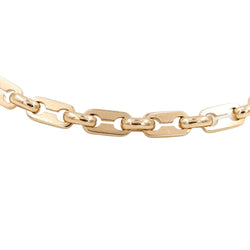 Bracelet Gourmette maille grain de café en or jaune - Castafiore
