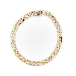 Bracelet Gourmette maille marine en or jaune - Castafiore