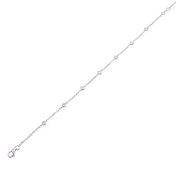 Bracelet gouttière or blanc et diamants - Castafiore