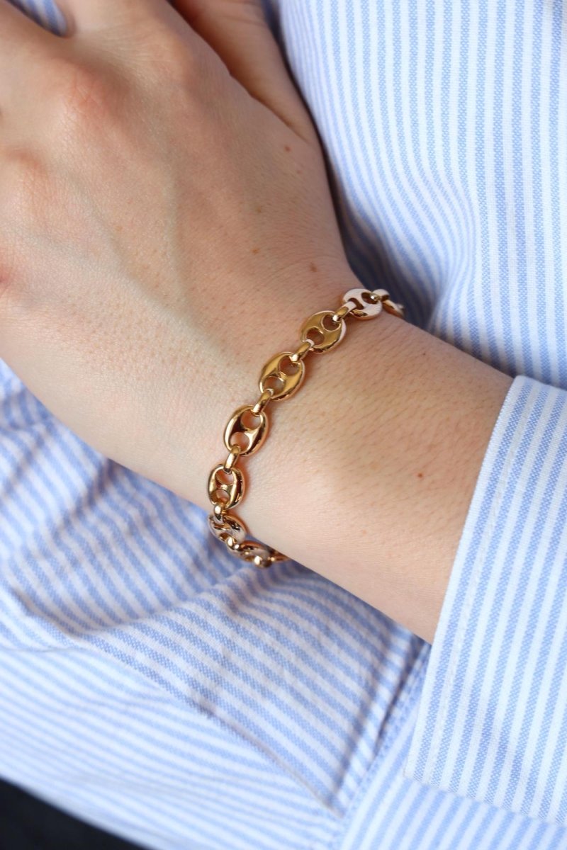 Bracelet Grain de café Or jaune - Castafiore