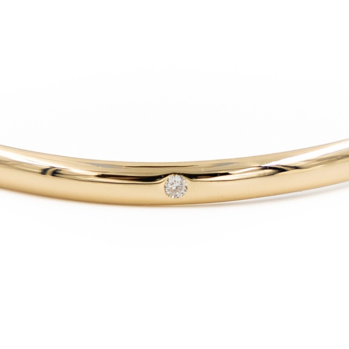 Bracelet Jonc en or jaune et en diamants - Castafiore