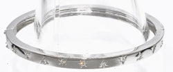 Bracelet jonc or blanc forme ruban - Castafiore