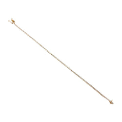 Bracelet ligne diamants en or jaune - Castafiore