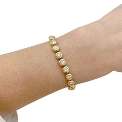 Bracelet ligne diamants en serti clos - Castafiore