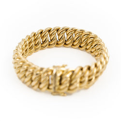 Bracelet Maille américaine en or jaune - Castafiore