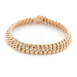 Bracelet Maille américaine en or jaune - Castafiore