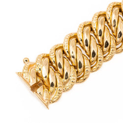 Bracelet Maille américaine en or jaune - Castafiore