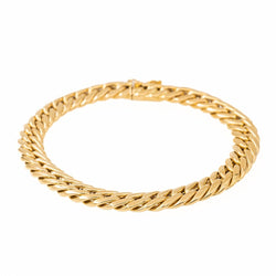 Bracelet Maille américaine en or jaune - Castafiore