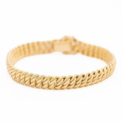 Bracelet Maille américaine en or jaune - Castafiore