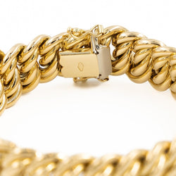 Bracelet Maille américaine en or jaune - Castafiore