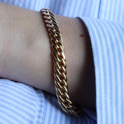 Bracelet Maille américaine en or jaune - Castafiore