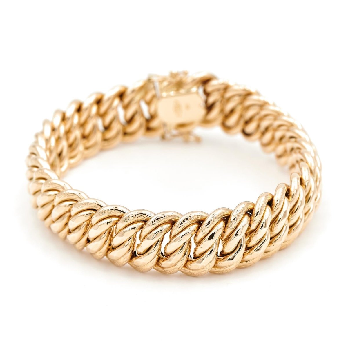 Bracelet Maille américaine en or jaune - Castafiore