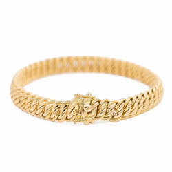 Bracelet Maille américaine en or jaune - Castafiore