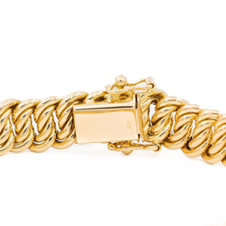Bracelet Maille américaine en or jaune - Castafiore