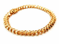 Bracelet Maille fantaisie en or jaune - Castafiore