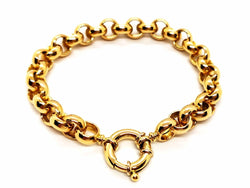 Bracelet Maille jaseron en or jaune - Castafiore