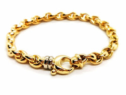 Bracelet Maille ovale en 2 ors - Castafiore
