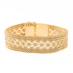 Bracelet Maille polonaise en or jaune - Castafiore