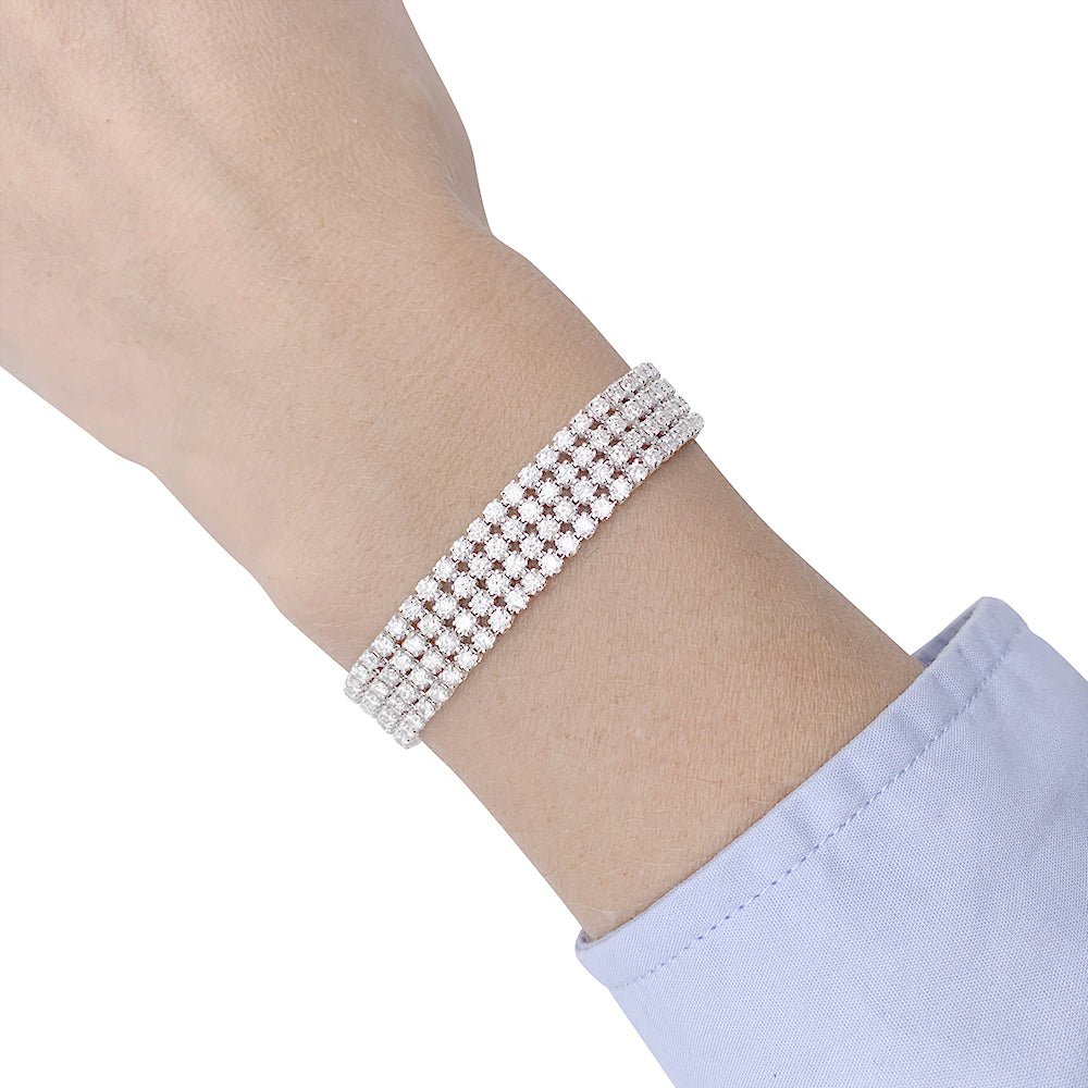 Bracelet or blanc, diamants - Castafiore