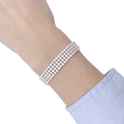 Bracelet or blanc, diamants - Castafiore