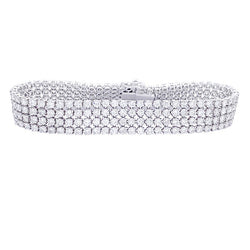 Bracelet or blanc, diamants - Castafiore