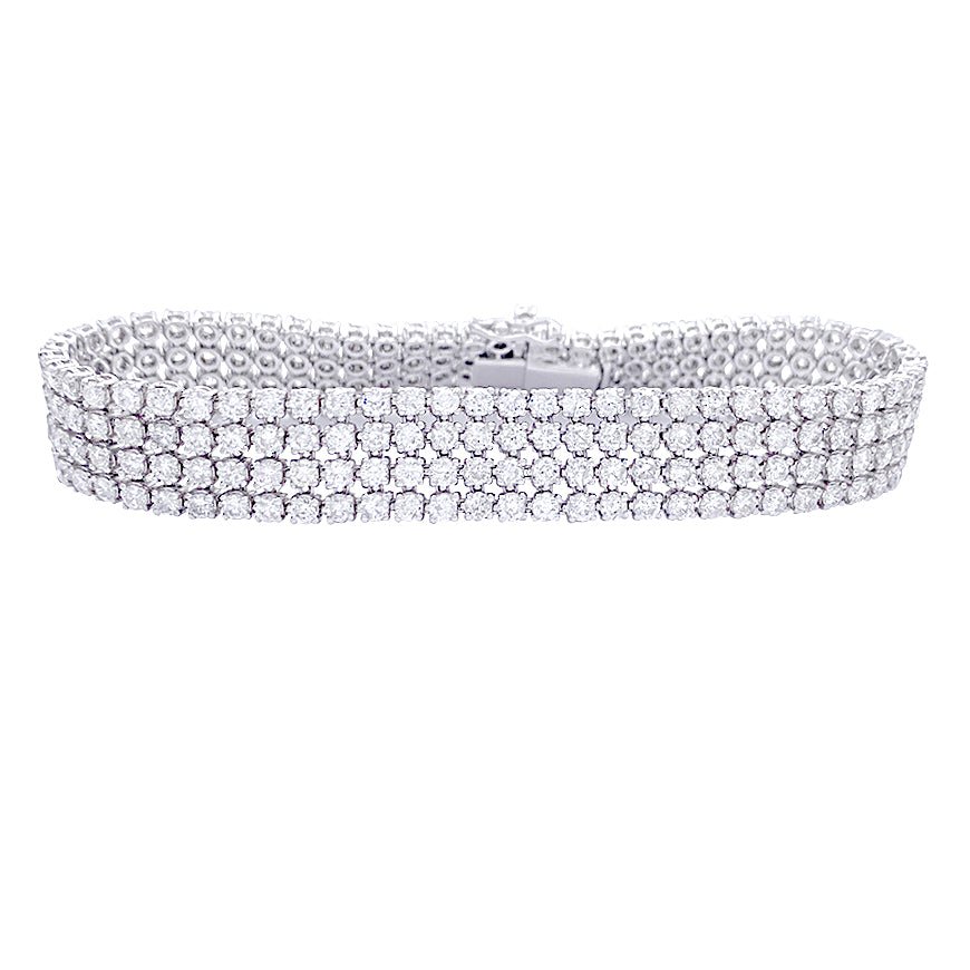 Bracelet or blanc, diamants - Castafiore