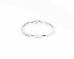 Bracelet or gris rigide ouvrant en diamant - Castafiore